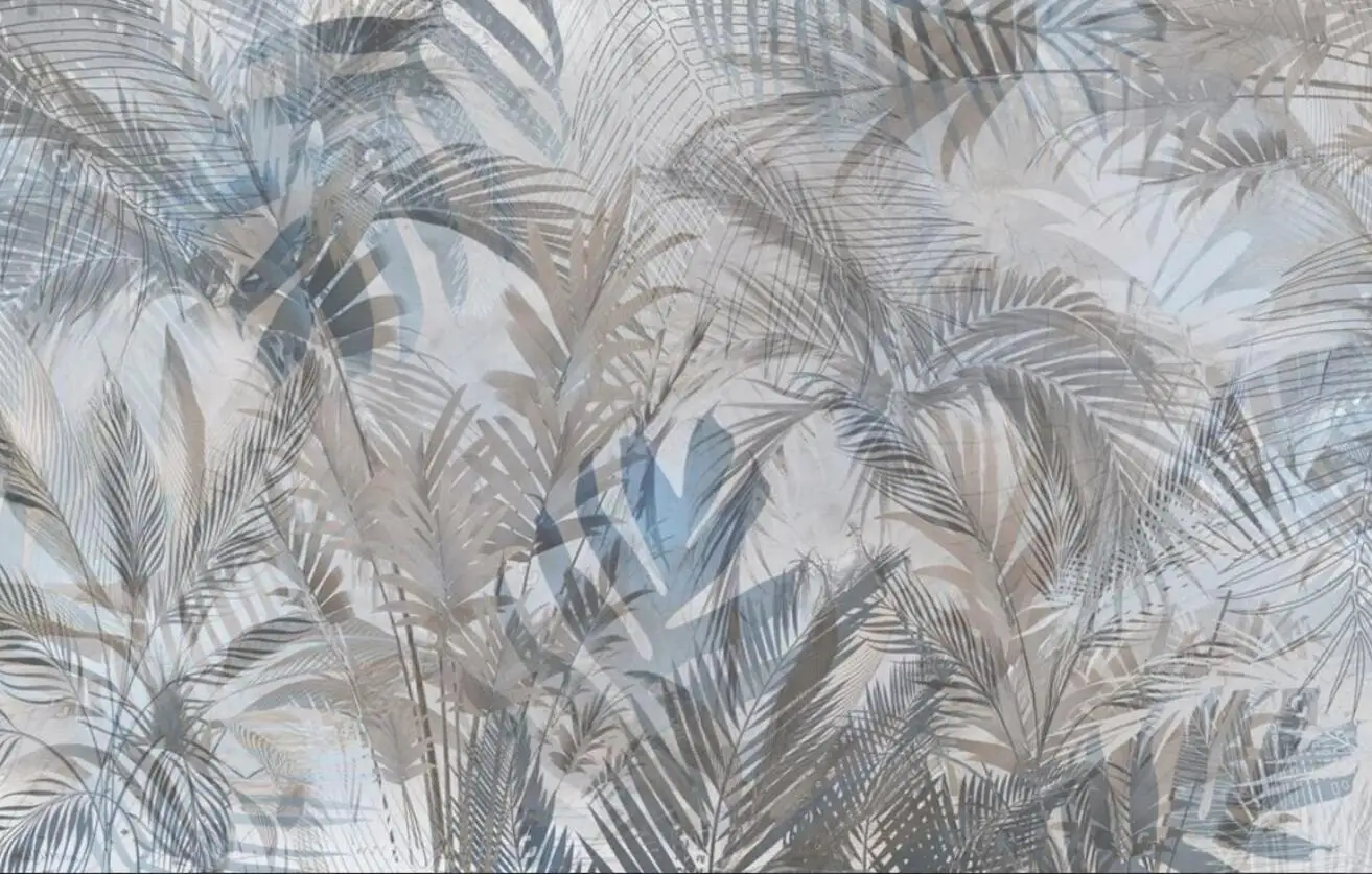Custom Murals Nordic Abstract Plant Banana Leaf Living Room Decoration Painting Home Decoration Bedroom Background 3D Wallpaper