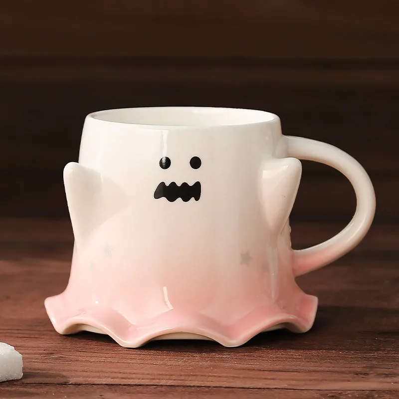 

Halloween Ghost Ceramic Water Cup Elf Mug Creative Coffee Couple Cup