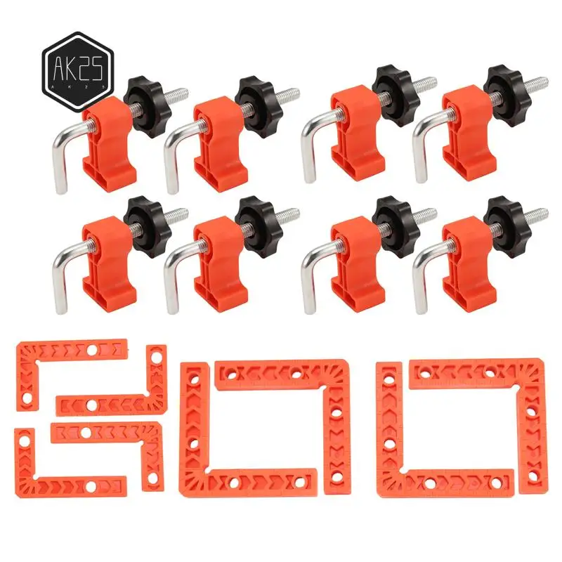 

AK25-90 Degree Clamp, Positioning Squares, Right Angle Clamp With Clamp, Corner Clamps Woodworking Tool For Pictures Frames