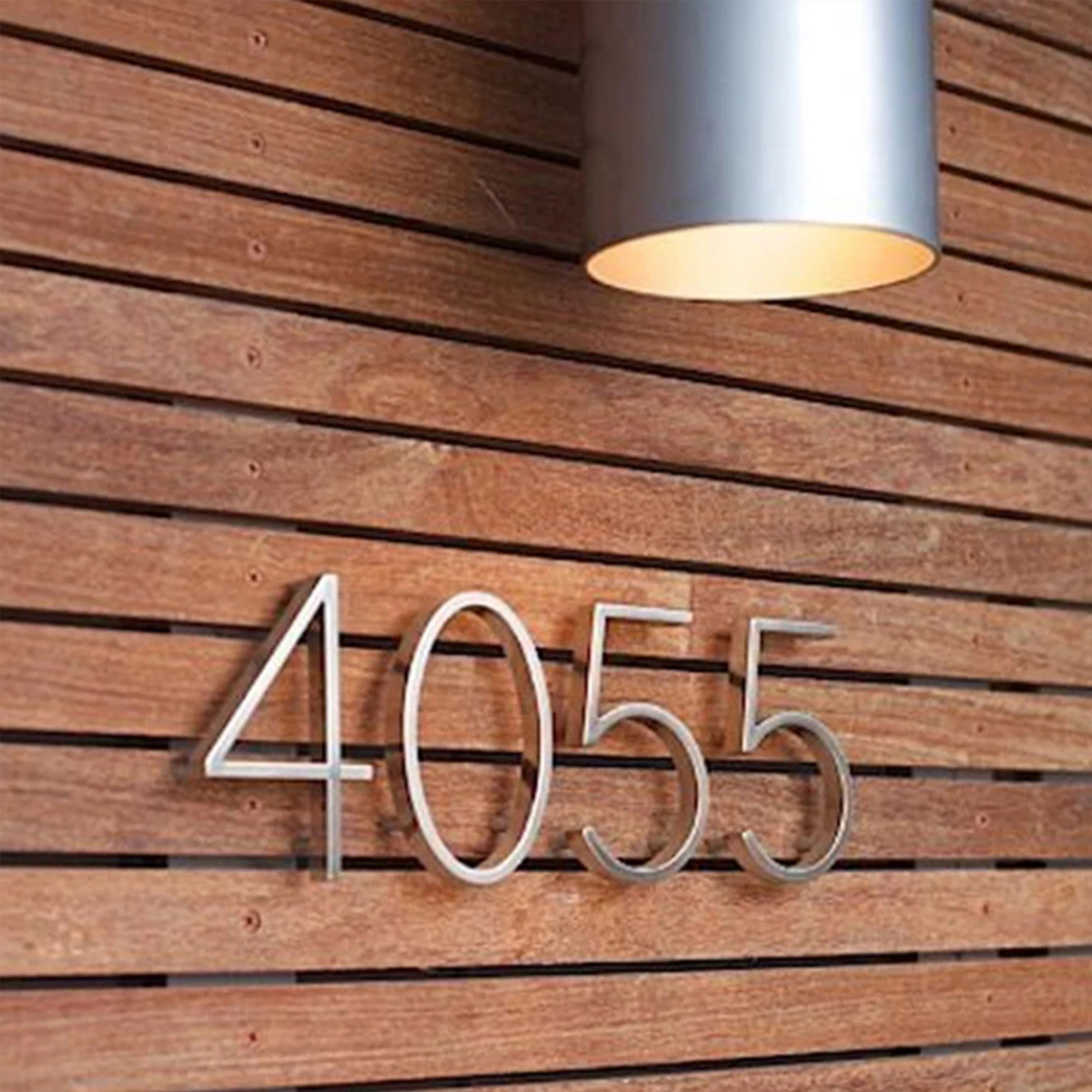 

1pc Silver 125mm Floating House Number Outdoor 5 inch Zinc Alloy Letter Apartment Door Numbers Mailbox Address Sign #0-9