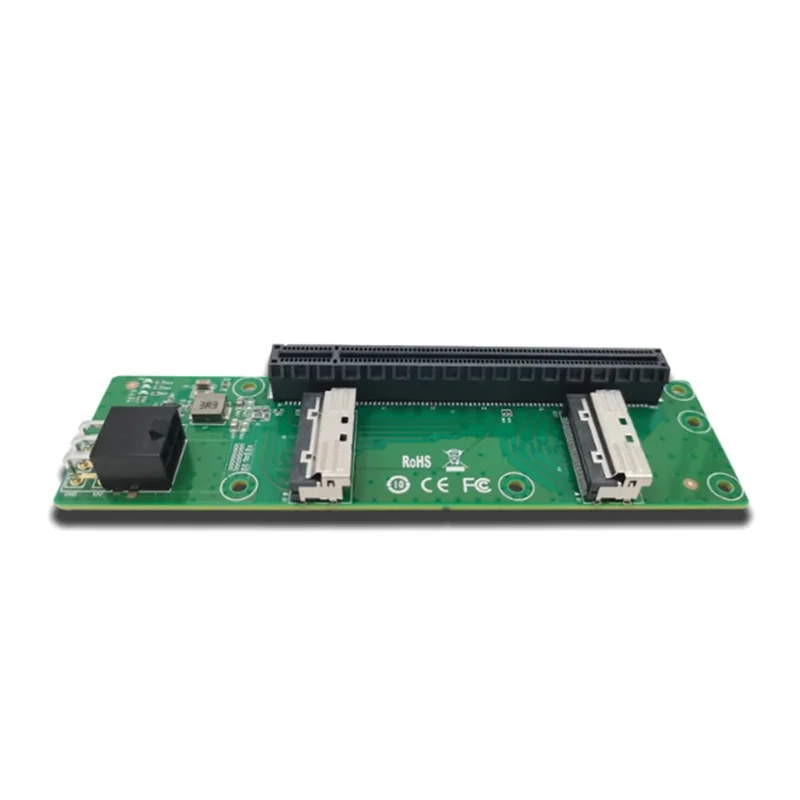 A32T-2X MCIO X8 zu PCIe5.0 X16 Slot Riser XIC 0516PE