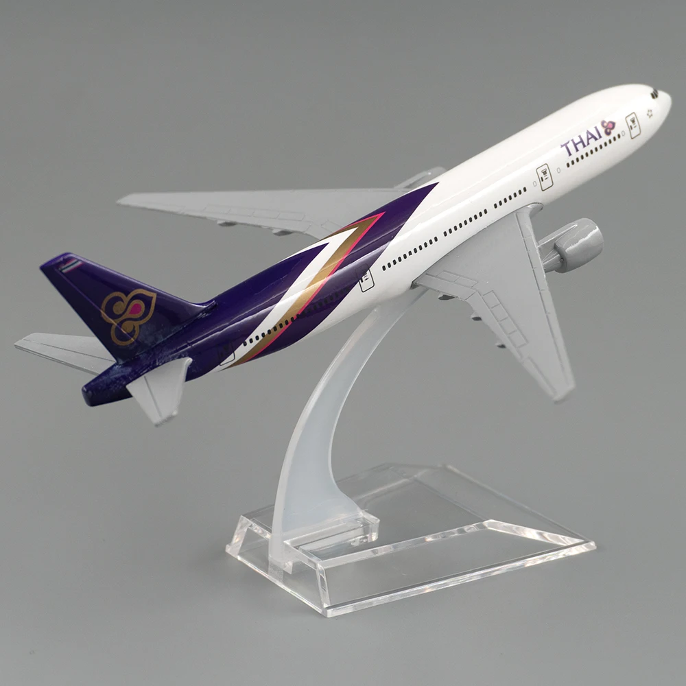 1/400 skala Aircraft Boeing 777 THAI 16 cm Legierung Flugzeug Thailand B777 Modell Spielzeug Kinder Kinder Geschenk für Sammlung