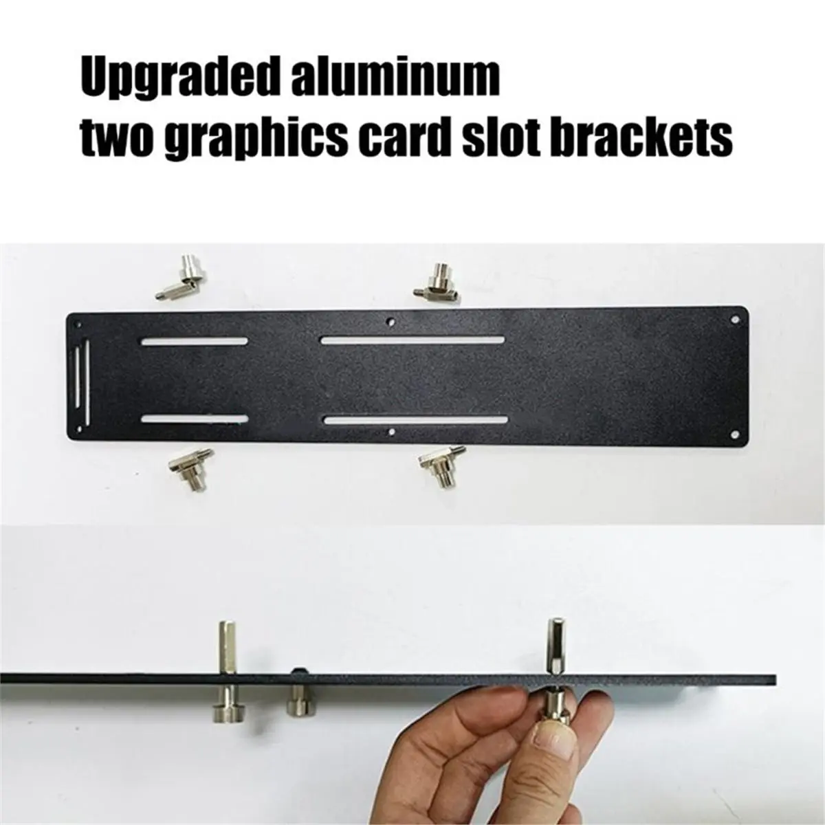 (A60I) Support vertical pour carte graphique, support de montage PCI Express pour boîtier PC, support pour 3 emplacements GPU, 3090