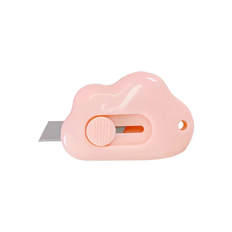 1 Piece Kawaii Mini Cloud Art Utility Knife Express Box Cute Knife Paper Cutter Craft Wrapping Refillable Blade Stationery