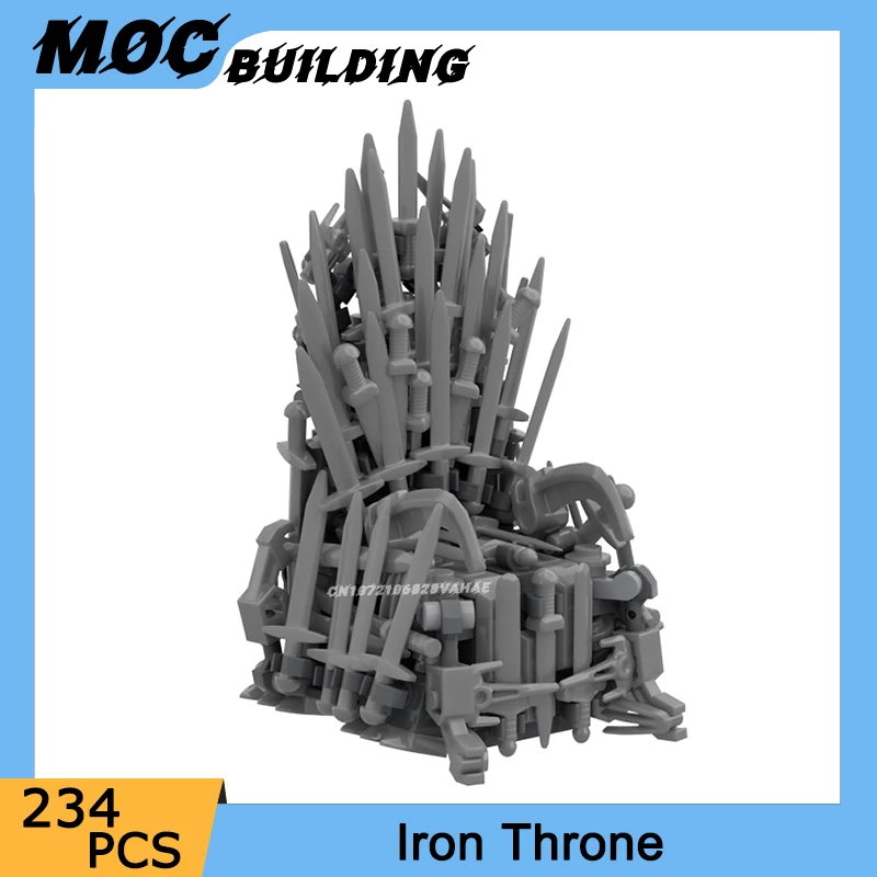 

MOC Building Blocks Famous Game Series Throne Model Creative Castle Toys DIY Assembly Bricks Collection Display Xmas Gifts