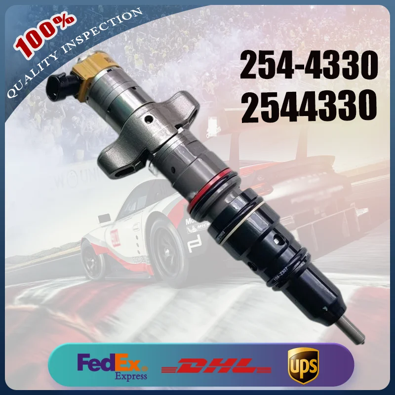 

1PC High Quality Fuel Common Rail Injector 254-4330 2544330 Engine Parts For Caterpillar Cat C7 C9 336 Excavator Diesel Engine