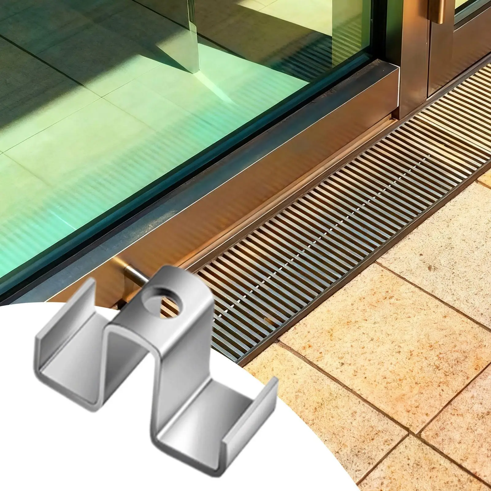 Metal Grating Clip 25-Piece Heavy Duty Galvanized Grating Saddle Clamp Weather-Resistant Hardware For Bridge Decking Treads