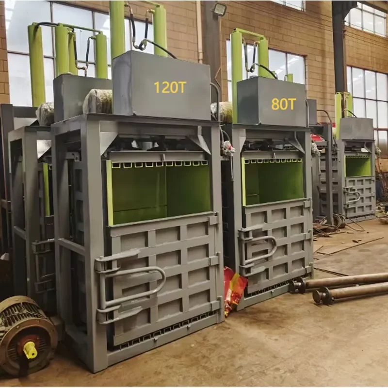 Factory Price Hydraulic Automatic High Efficiency Waste Carton Plastic Baler Vertical Baler