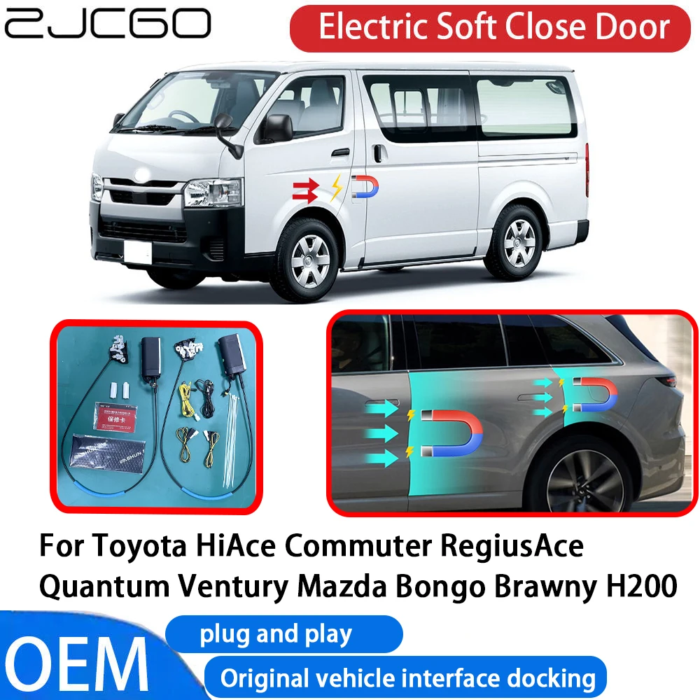 

for Toyota HiAce Commuter RegiusAce Quantum Ventury Mazda Bongo Brawny Car Automatic Electric Soft Close Door Closer System OEM
