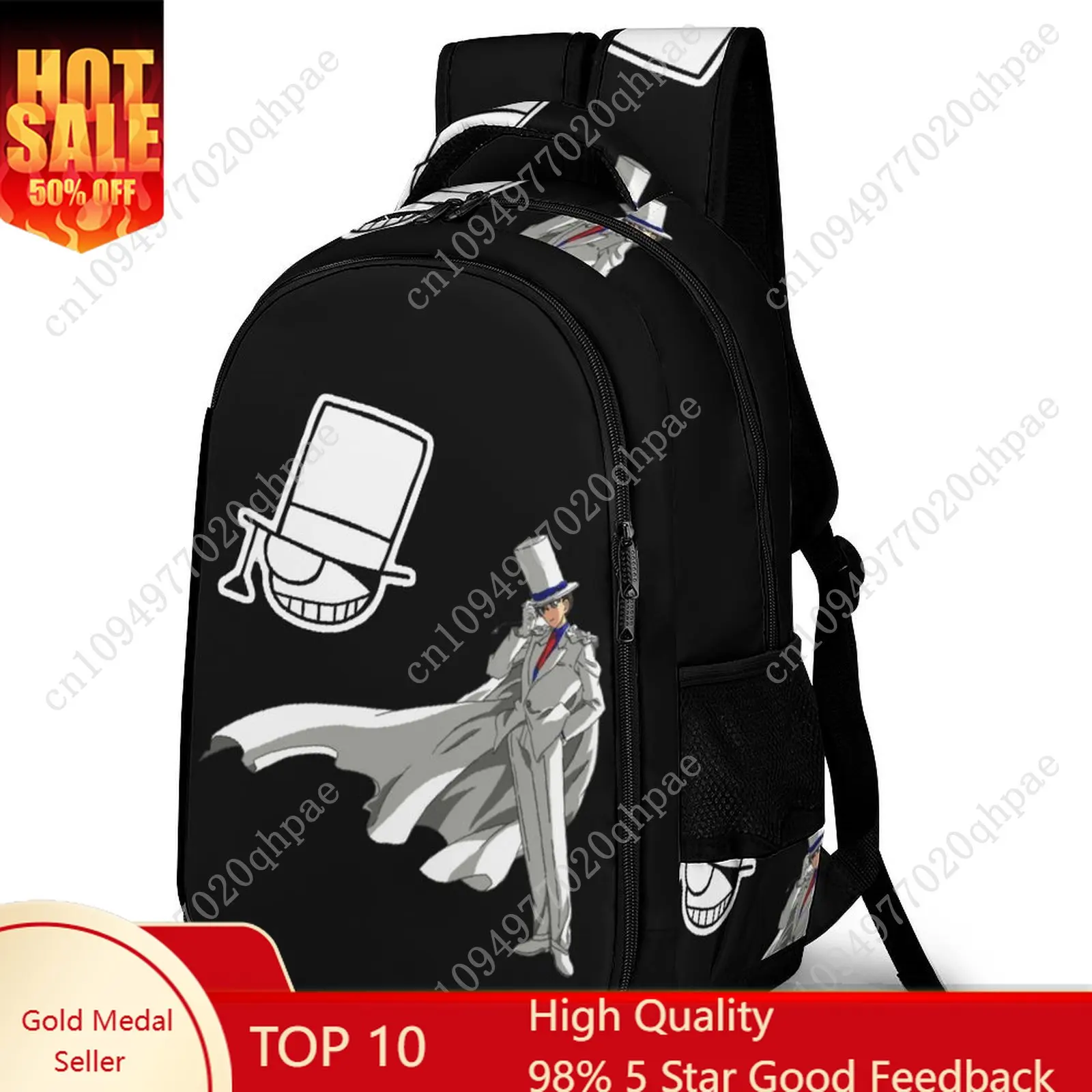 

Kid the Phantom Thief Kids School Backpack for Boys Girls Travel Business Daypack Capacity Pocket Customizable Personalized Gift