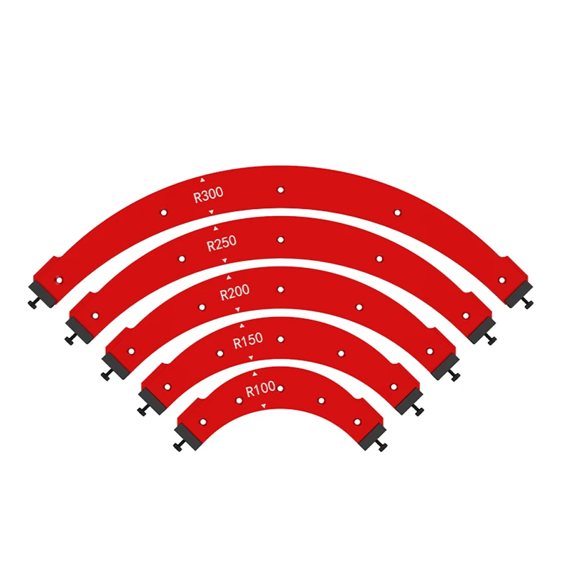 Imagem -05 - Raio Jig Carpintaria Modelos Router Modelo Arc Angle Posicionamento Raio de Canto Reutilizável Posicionamento Ferramenta R100-r300