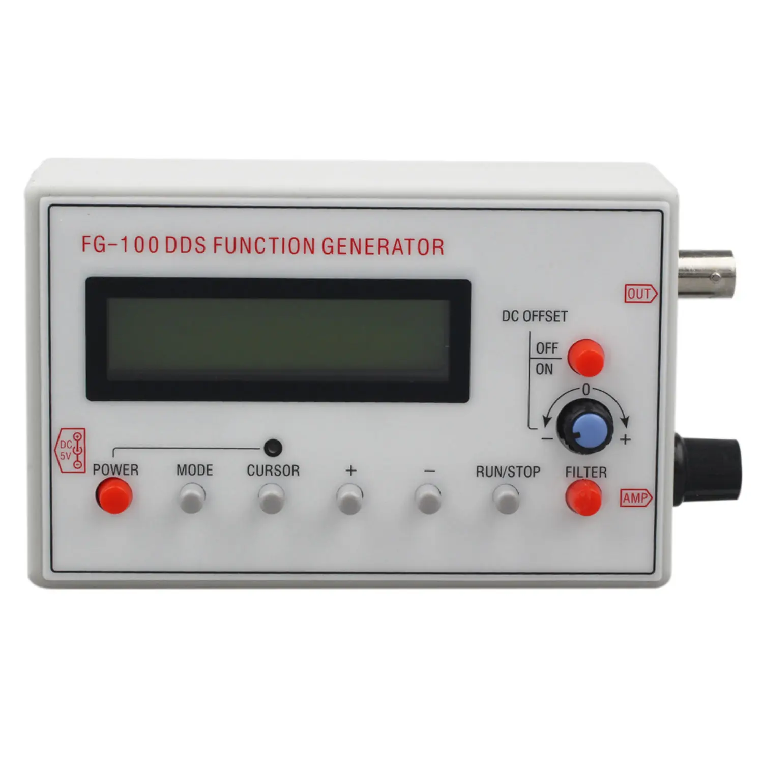 FG-100 DDS Functie Signaalgenerator Frequentieteller 1Hz - 500KHz