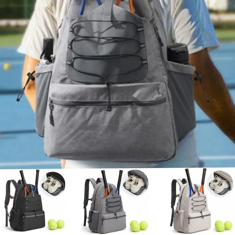 Super Large Capacity Tennis Racket Bag Waterproof Adjustable Tennis Backpack Comfortable with Shoes Bag Sports Fitness Bag Youth