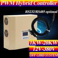 Intelligent temperature control PWM wind solar complementary controller 100A with cooling fan overload protection