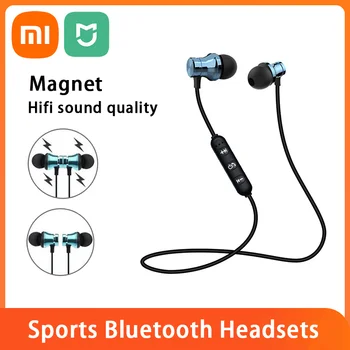 Xiaomi Bluetooth Drahtlose Kopfhörer Sport Headset Wasserdichte Ohrhörer Neckband Magnetische Kopfhörer Mit Mikrofon iOS Für Smartphones