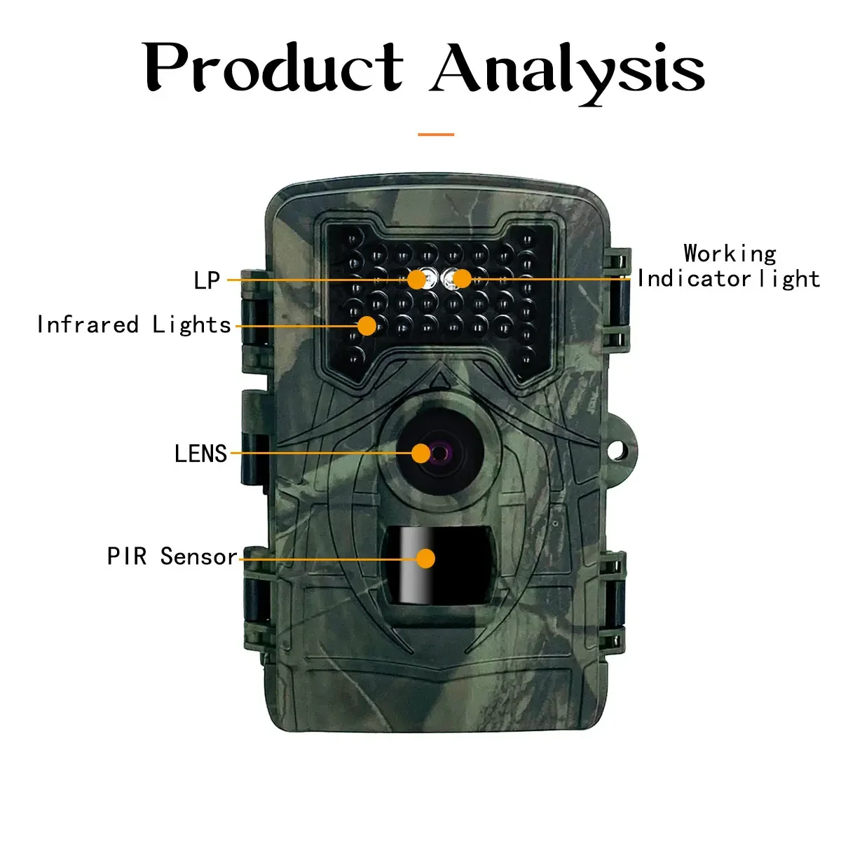 Wildlife Hunting Camera 36MP 1080P, 120° Wide Lens, 0.3s Fast Trigger, 65ft Night Vision,IP66 Waterproof,for Hunting & Security