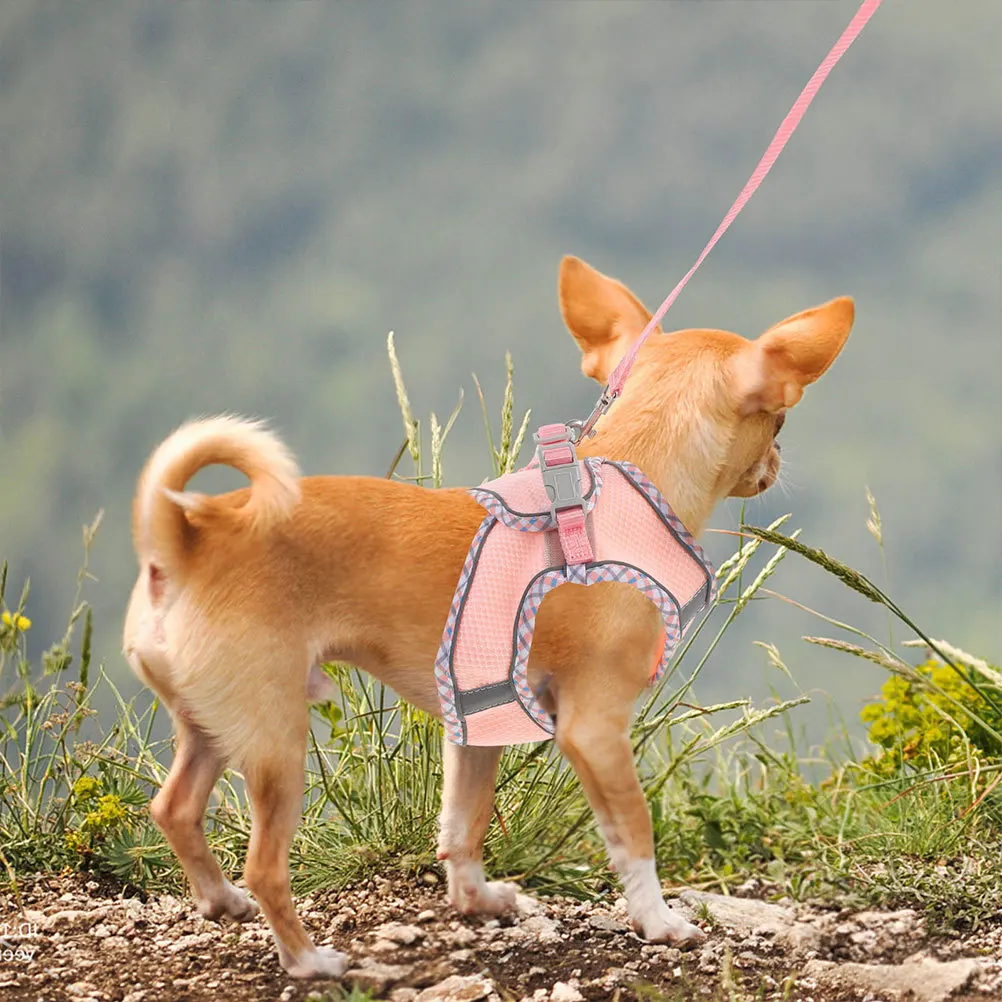 

1Set Adjustable Pet Harness Lightweight Dog Vest Portable Wear-Resistant Puppy Accessory (Xxs) Dog Walking Vest