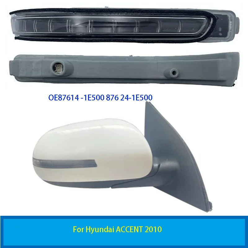 لشركة هيونداي أكسنت 2006-2011 قطع غيار السيارات مرآة الرؤية الخلفية بدوره إشارة OE87614 -1E500 876 24-1E500 لهجة قطع غيار السيارات 1 قطعة جديد #1