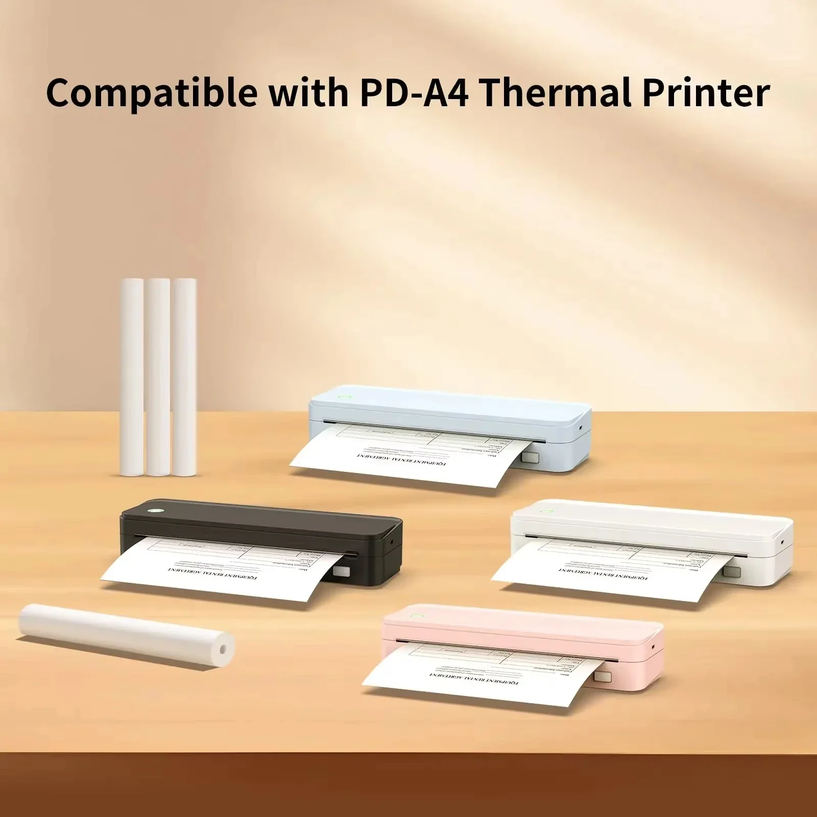 กระดาษความร้อน A4 กระดาษพิมพ์ความร้อนสําหรับ A4 ไร้สายบลูทูธ A40/X8 เครื่องพิมพ์ BPA ฟรี Inkless กระดาษฉลากความร้อน