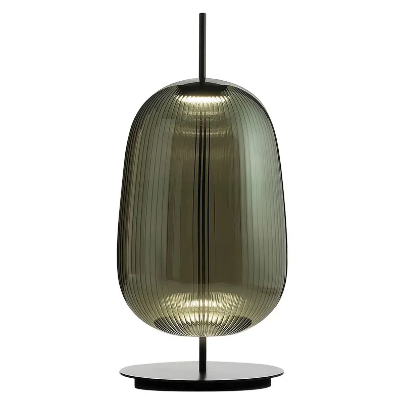 

Simple art ball decorative bedroom bedside lamp pleated spherical table lamp