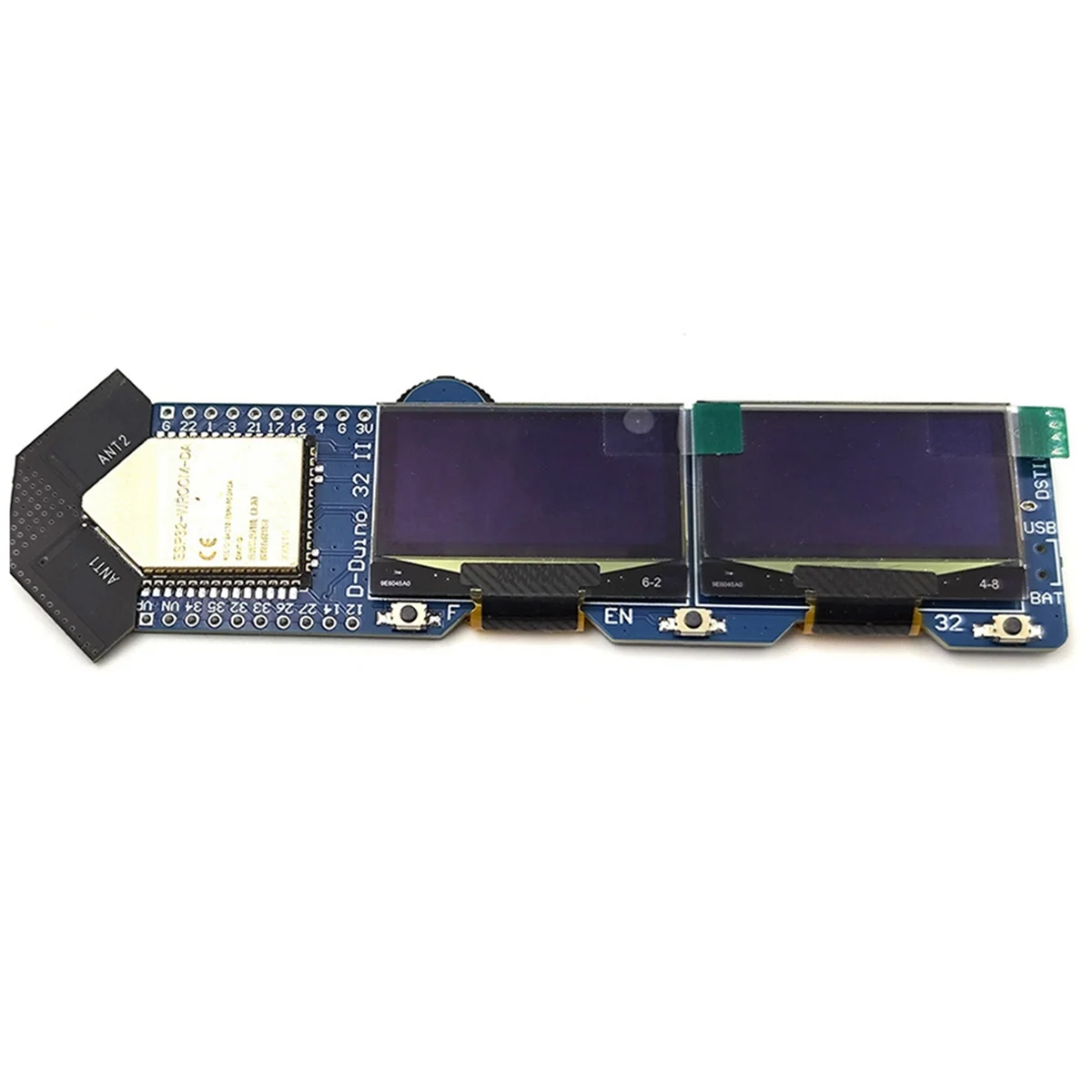 

UNCL D-Duino-32 II Двойной экран ESP32-WROOM-da Макетная плата Wi-Fi + Bluetooth + Bluetooth LE MCU Модуль для умного дома