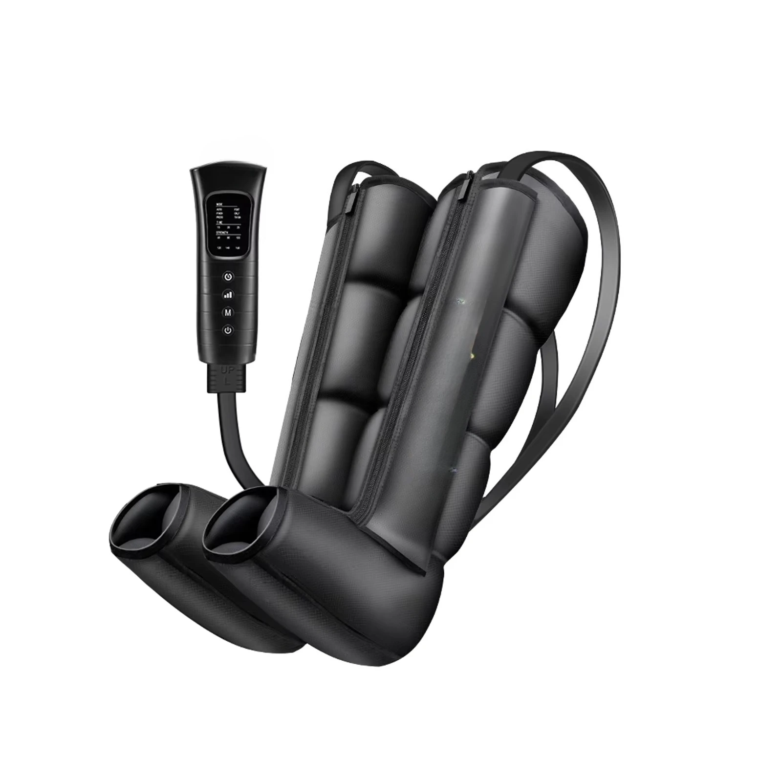Air Compression Recovery Boots Leg Massager 6 Modes 6 Intensity Levels with Pressure Sensor Smart Memory Portable