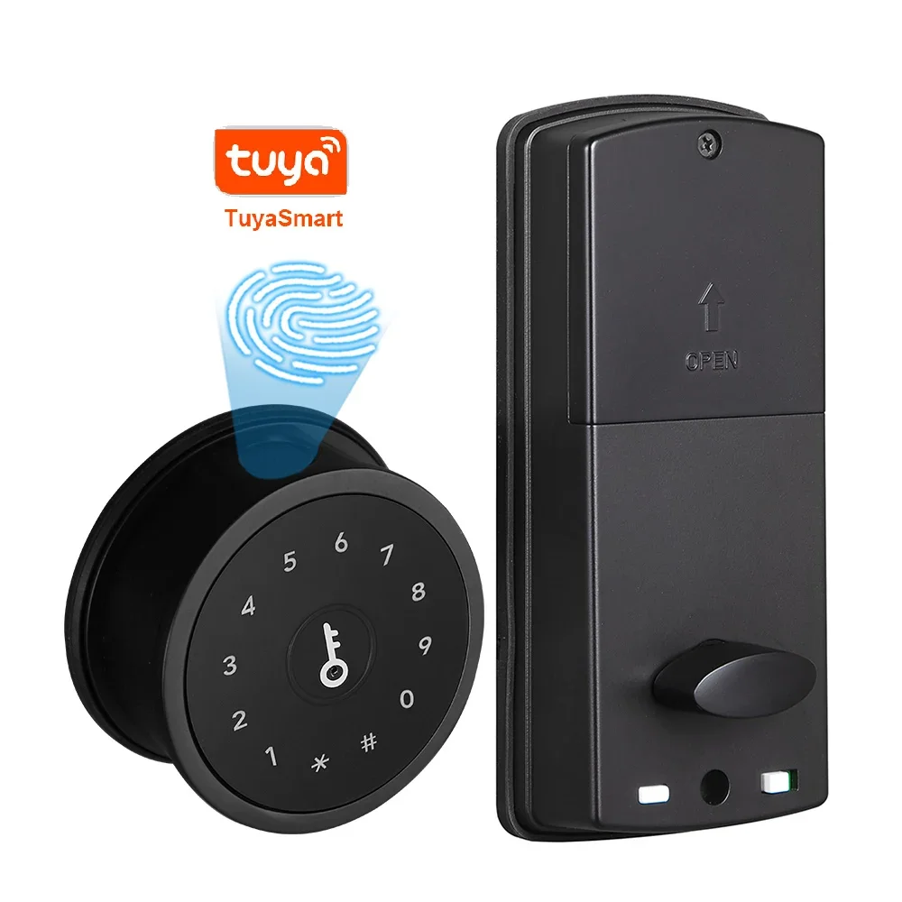 YOHEEN Security Wifi Tuya APP Electronic Digital Fingerprint Keyless Deadbolt Smart Door Lock Zinc Alloy Bluetooth Locker Lock