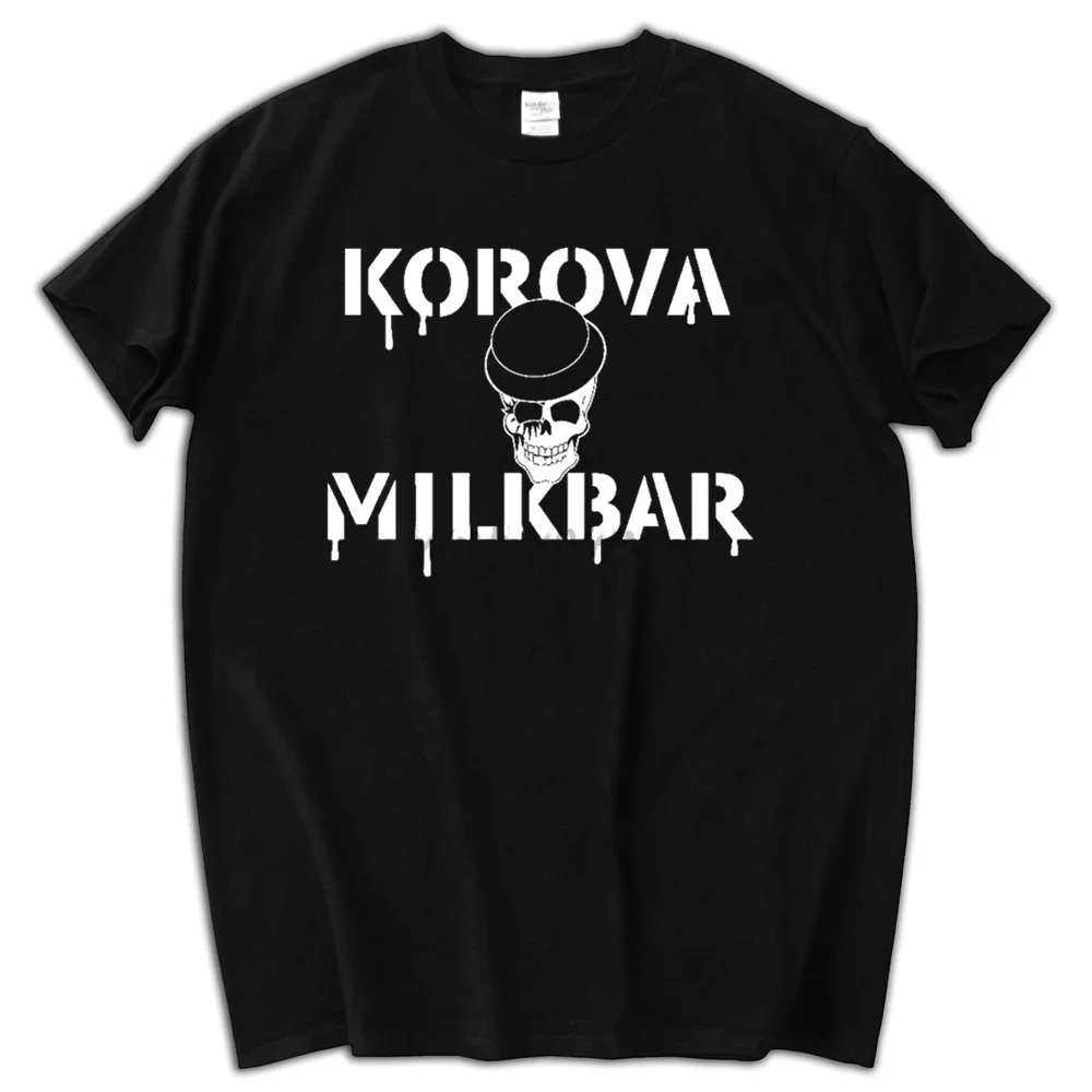 Korova Milk Bar T-Shirt  Cotton  Droogs A Clockwork Orange Inspired male fashion present for boys