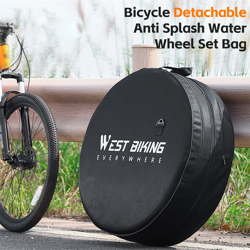 Bike Wheel Bag Road Bike Wheel Storage Bag Set Portable Storage Bag for 26-29in Bicycle Wheel Bag Detachable Cycle Accessory
