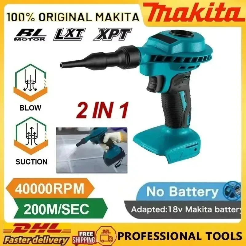 

Makita 2 IN 1 Cordless Air Dust Machine Efficient Rechargeable Vacuum Clean Inflator Computer Cleaning Tool For Makita Battery