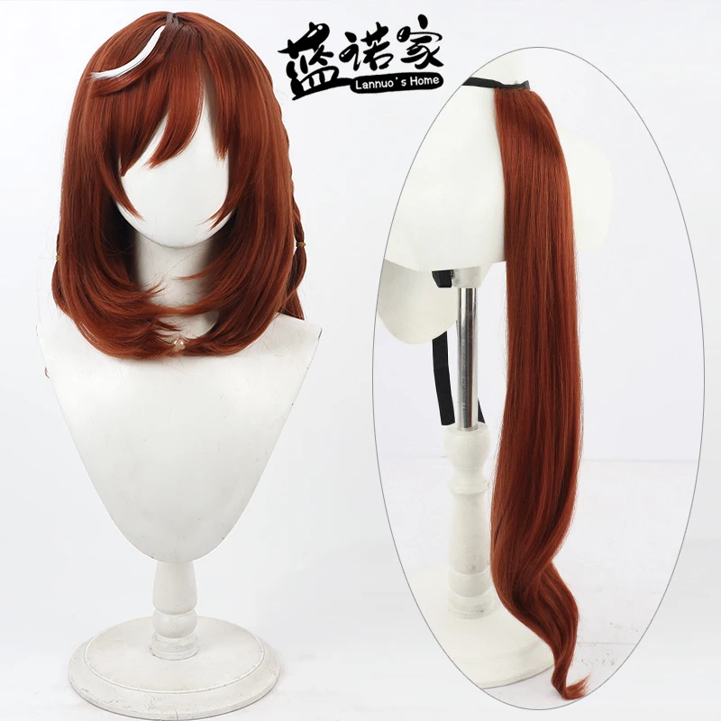 

Game Uma Musume Pretty Derby Buena Vista Cosplay Wig Tail Halloween Party Costume Prop Synthetic Hair Heat Resistant Fiber