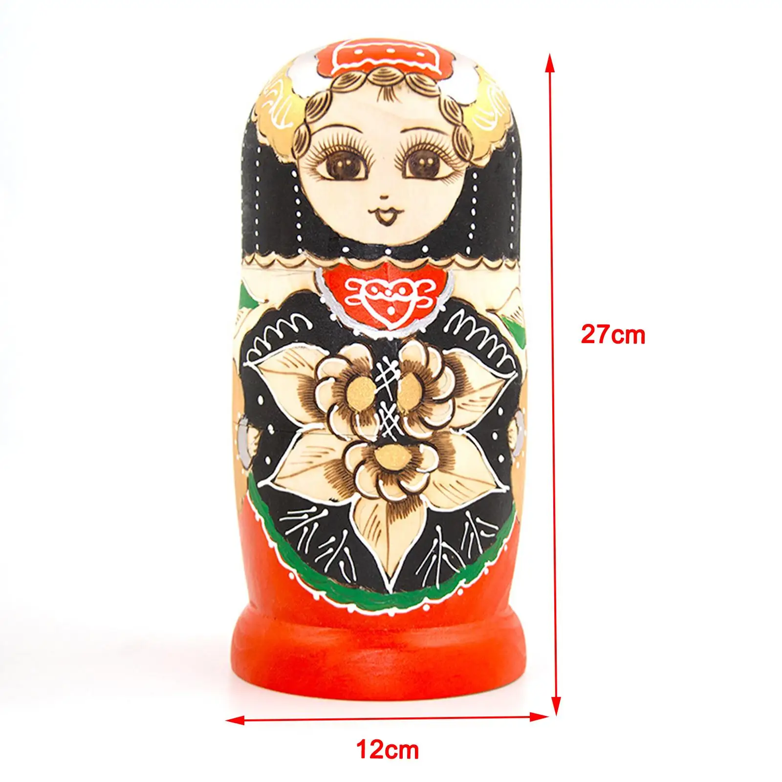 Handmade Wooden Matryoshka Doll Toys 15 Layer Russian Nesting Doll Stacking Educational Toy for Girls Toddlers Collectible Home