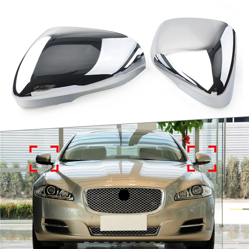 Car Rear Side View Mirror Cover Cap for- XF XFR XFR-S XJ XJR XK XKR XKR-S XE 2010-2015 C2D5489 C2D5488