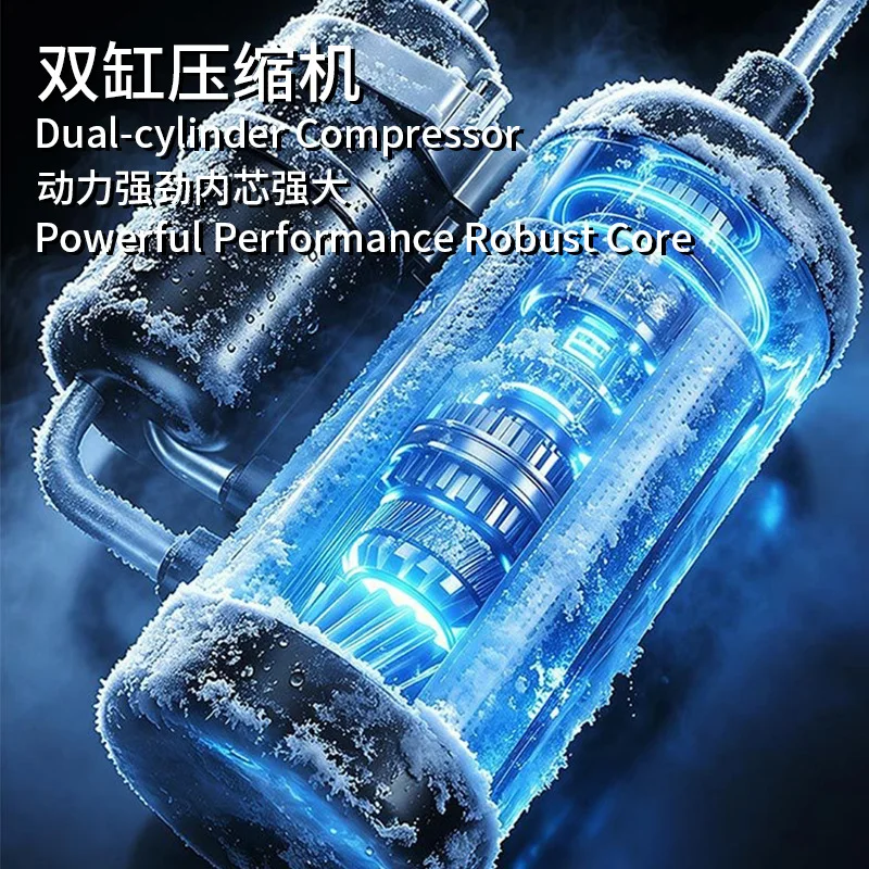 Mobile air conditioner househol small portable cooling and heating integrated machine mobile refrigeration small air conditioner