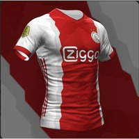 25-26 Latest Amsterdam Flag Jersey 3D Printing Breathable and Comfortable Adult Children Short-sleeved T-shirt Men and Women