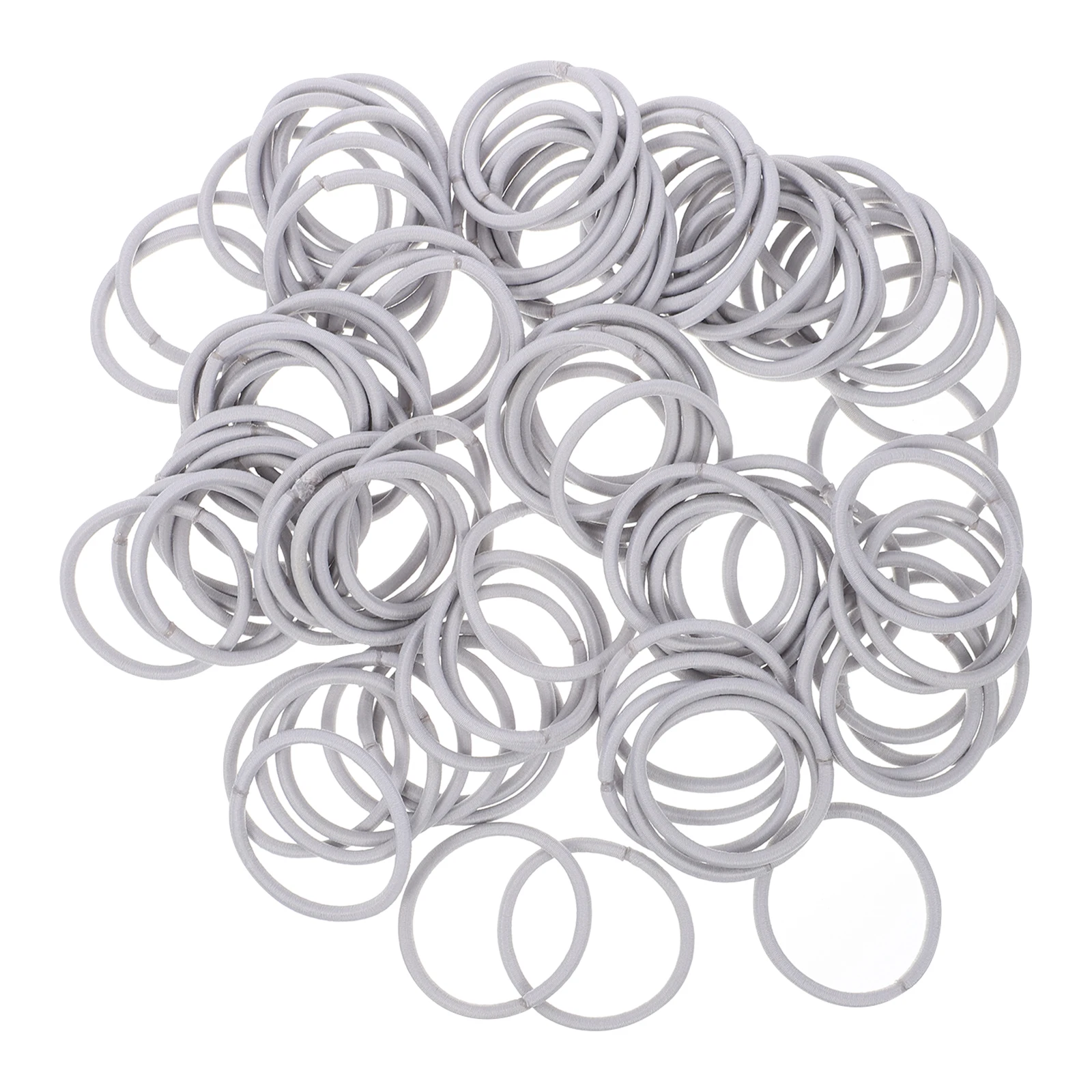 

100Pcs High Elastic Hair Bands Black No Metal Hair Ties Soft Ponytail Holders for for Sports Party School