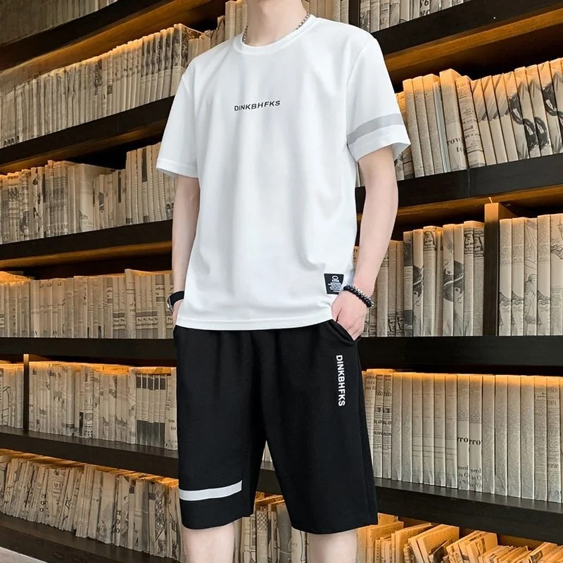 

Men's Sportswear Set 2024 New Faion Loose ort Sve T-irt And Casual orts Two-Piece Set Autumn Season China ...