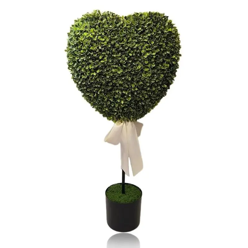 

L60A Heart Shaped Trimming Trees, Decorative Ball Planters, Romantic Garden Love Pots For Lover' S Day Ornament
