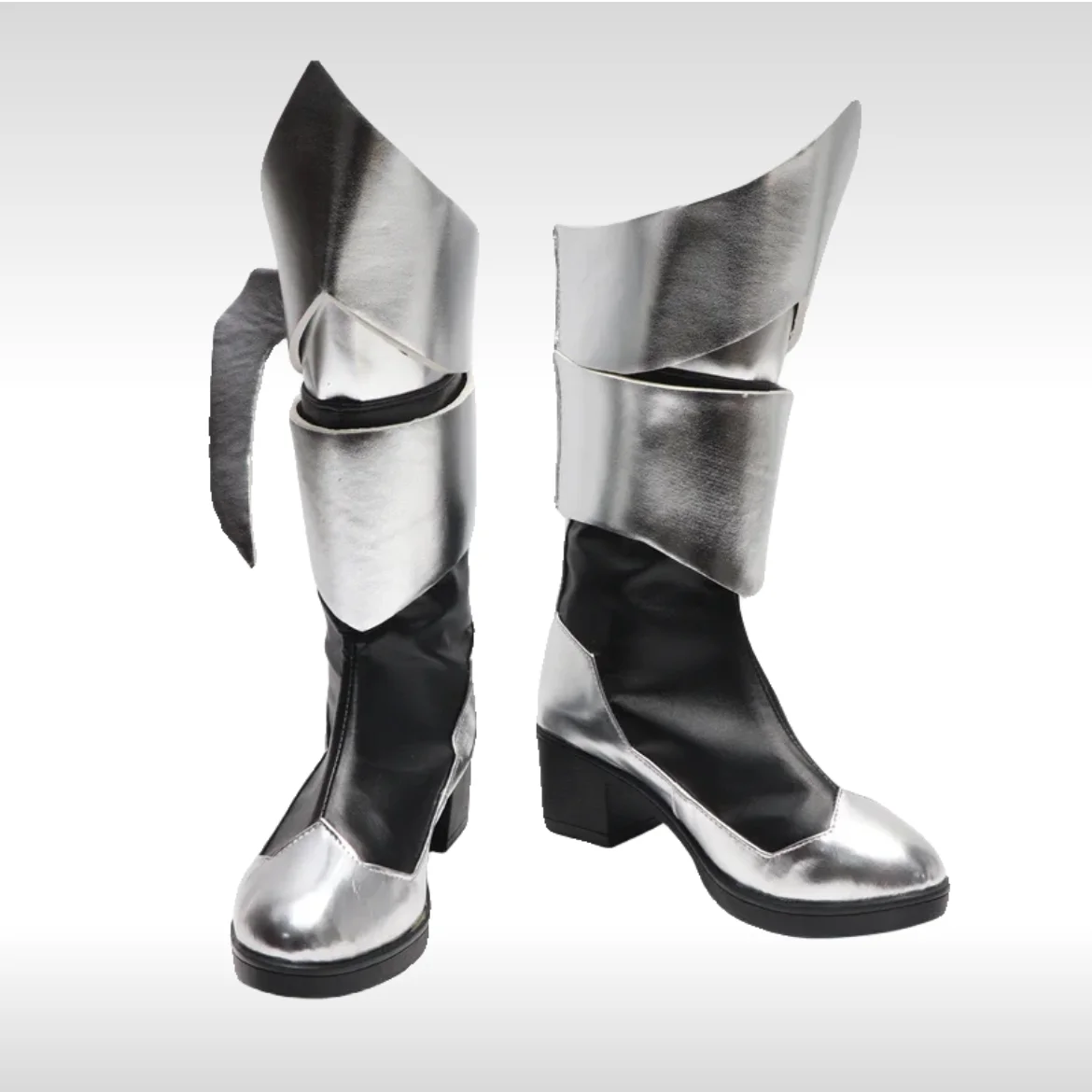 รองเท้าคอสเพลย์คิงดอมฮาร์ตส์ บิร์ธ บาย สลีป อากัว สีเงิน ขนาดสั่งทำพิเศษ