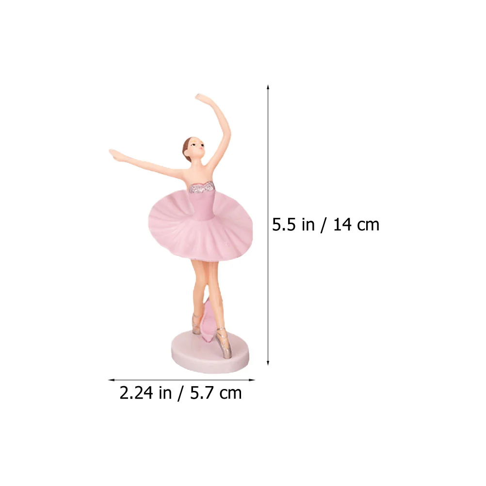 3 Pcs Ballet Figures Girl Miniature Figurines Sculpture Home Decor Princess Toys Desktop Ornament Bride