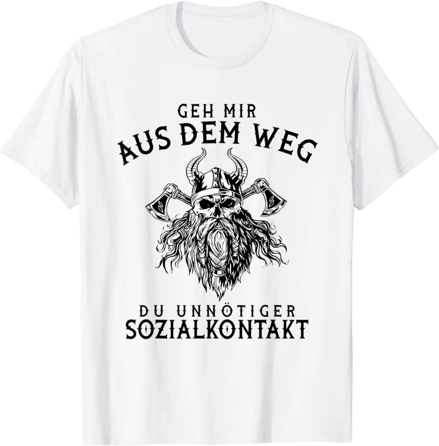 Mens Go out of the way you unnecessary social contact  T-Shirt