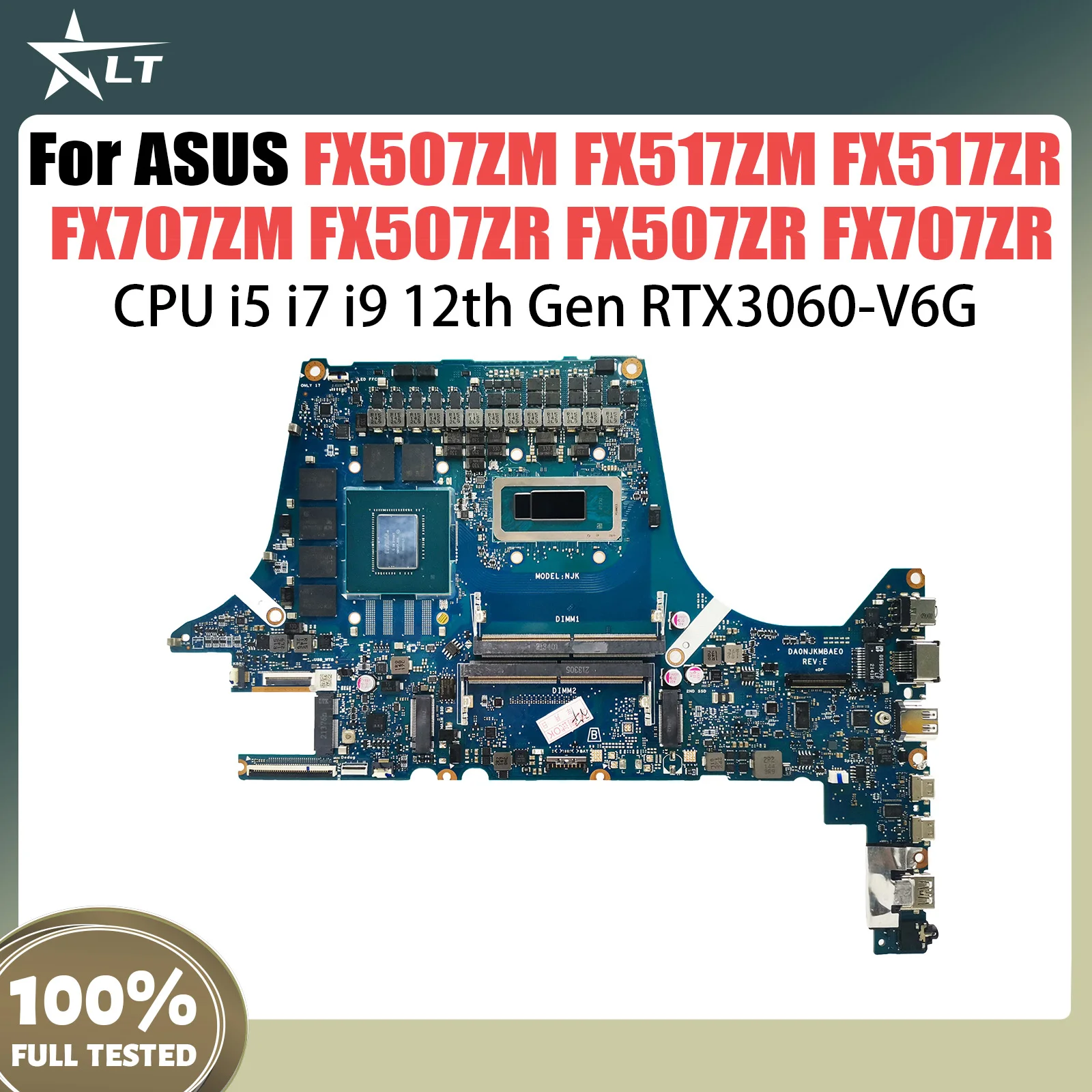 Płyta główna do laptopów ASUS FX507ZM FX517ZM FX517ZR FX707ZM FX507ZR FX507ZR FX707ZR TUF707Z TUF517Z, i5, i7, i9 12th