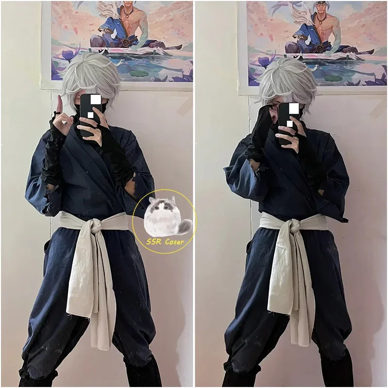 RT01 Anime Jigoku Raku Gabimaru Cosplay Gabimaru Cosplay disfraz Kimono ropa uniforme Gabimaru peluca disfraces de Halloween para * JK2