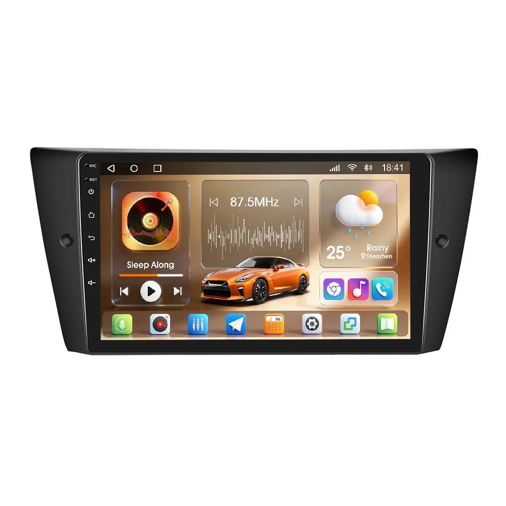 Podofo 8-core Android autoradio voor BMW E90/E92/E93 2005-2012 met draadloze Carplay, Android auto-audio, GPS-navigatie, 4G LTE en WIFI - afbeelding 2