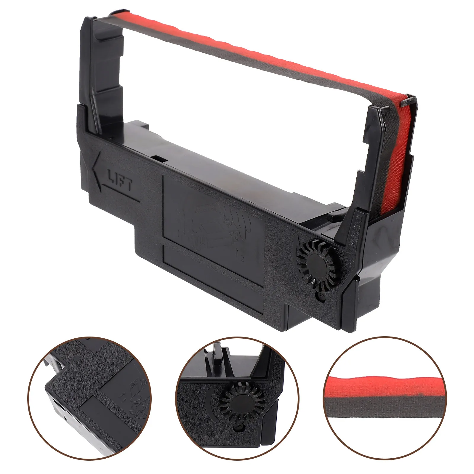 

5Pcs Ink Ribbon Cartridge for Office Home Restaurant Use Fade Resistant Clear Print Compatible with Erc30 Erc38 Erc34 Ribbon Box