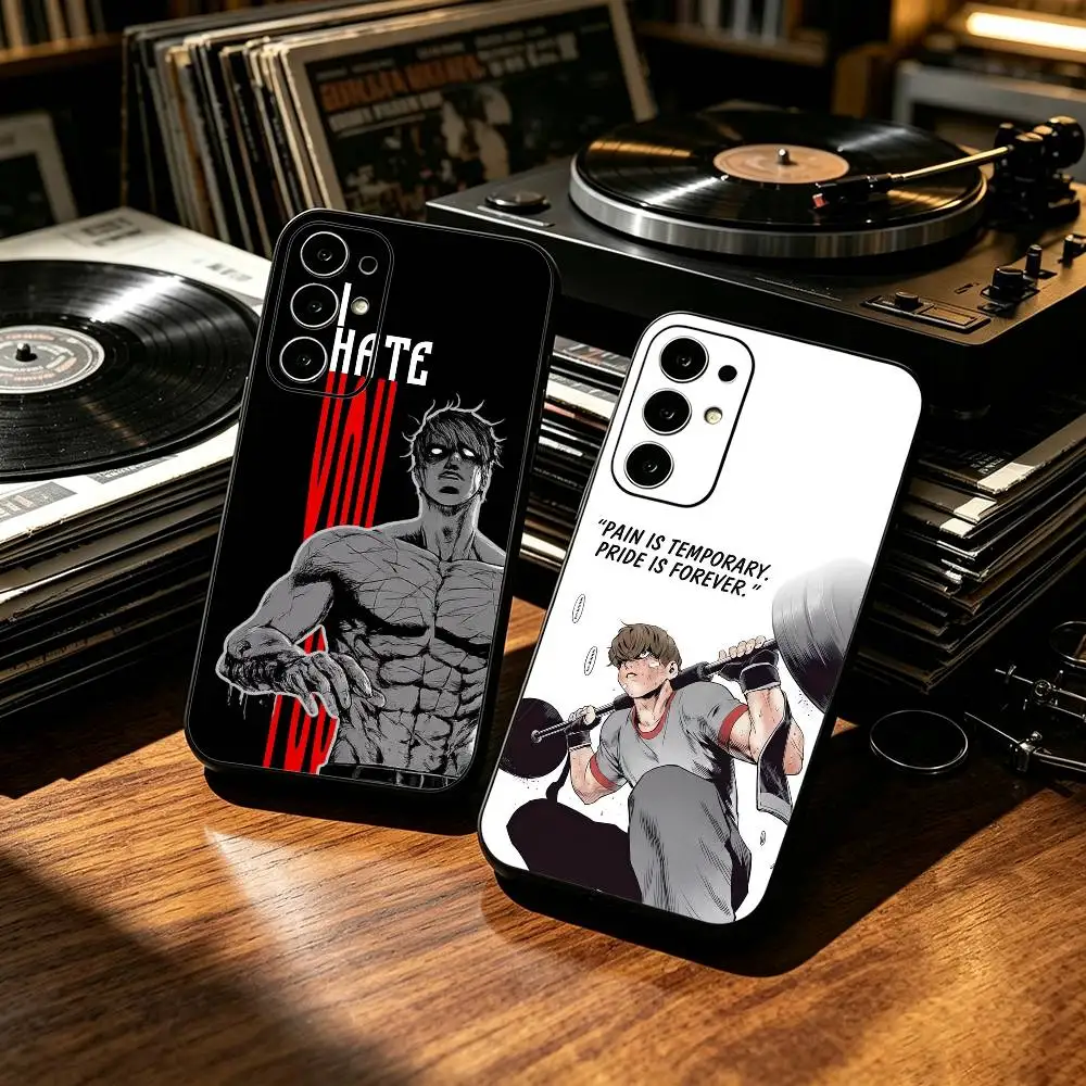 F-Fight Class 3 Jim Ji Tae  Soft Silicone Case for Samsung S26, S24, S21, S22, S23, S30, Ultra, Plus, FE, Lite-Black