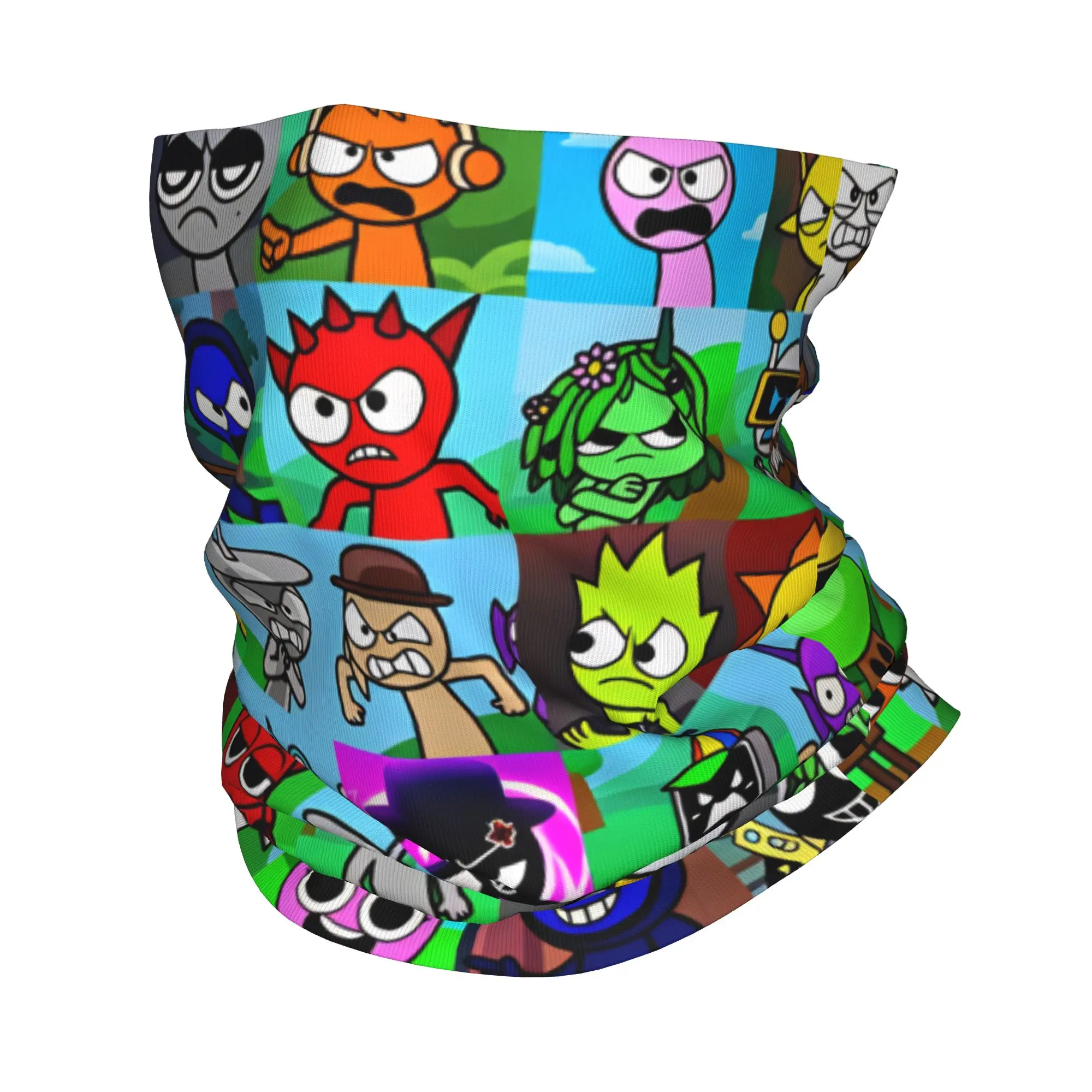 Cartoon S-Sprunkis Balaclava  Hiking Camping Face Masks Male Funny Sun Protection Cycling Mask Soft Bike Scarf Bandana