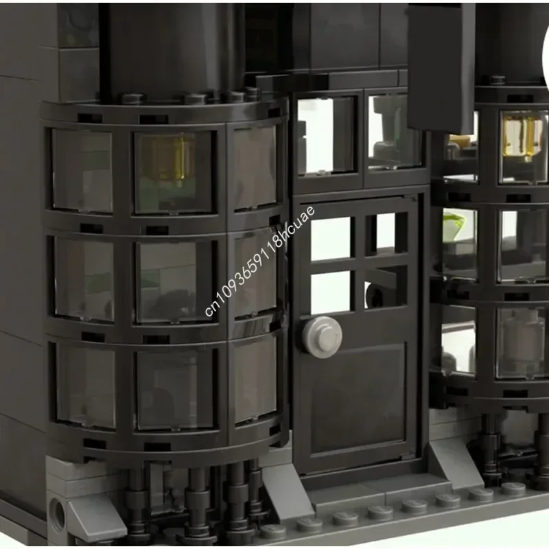 347 pièces film magique Harrying modulaire Knockturn Alley modèle idées créatives enfant jouet anniversaire Moc blocs de construction cadeaux de noël