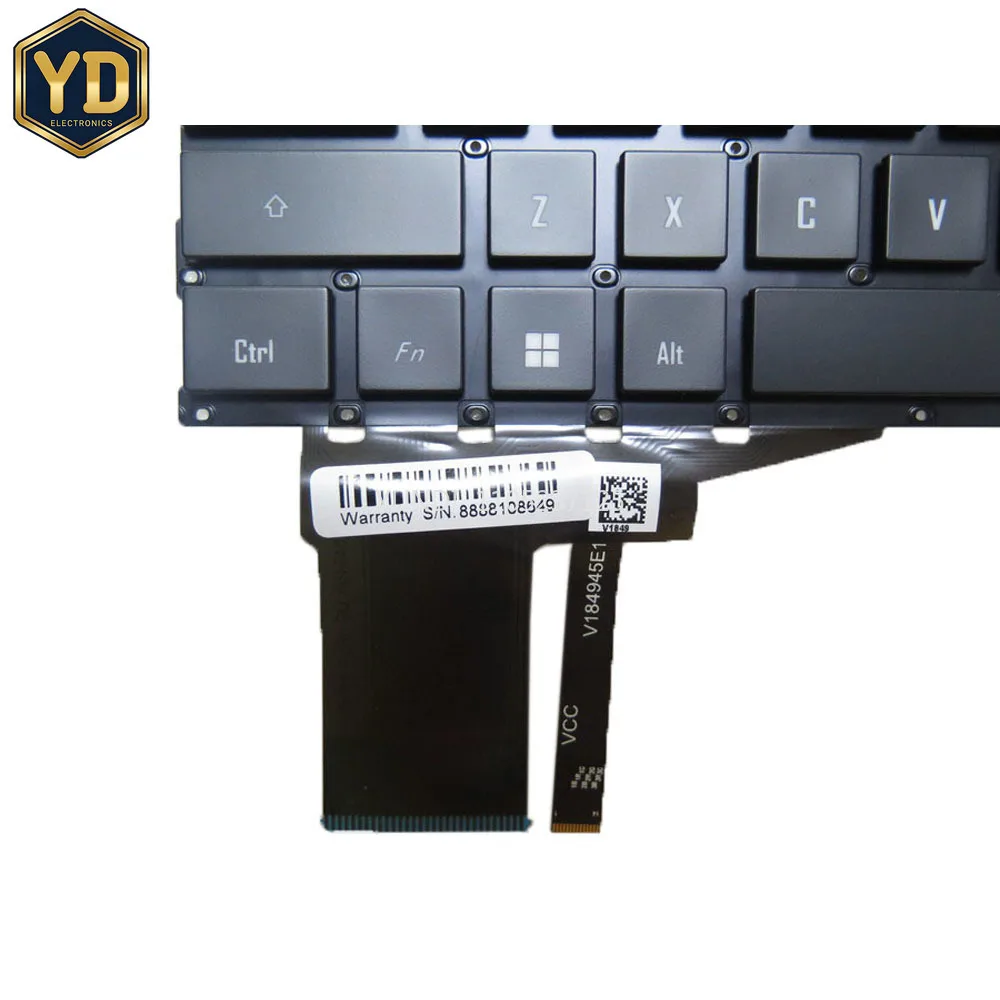 YD 3-zone RGB Backlit Keyboard For Gigabyte For AORUS 5 Series (12th Gen) For AORUS 5 GE4 KE4 ME4 SE4 XE4 English Spanish SP PO