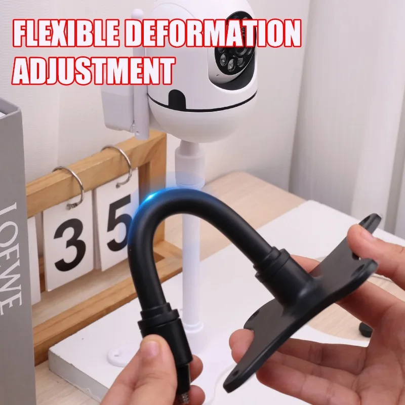 Portable Self-adhesive Baby Monitor Support Camera Holder Stands No Punching Flexible Twist Mounting Kit For Home Office Desktop